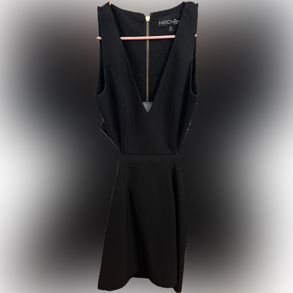 Black mini dress